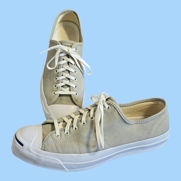 Converse Jack Purcell Signature Nubuck Low Gray 151447C Women Size 13 Men 11.5 - Picture 1 of 12